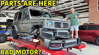 Rebuilding A Wrecked 2022 Mercedes G63 G Wagon PART 1 [upl. by Laaspere]