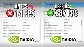 🔧 PANEL NVIDIA LA MEJOR CONFIGURACIÓN PARA MÁXIMO FPS Y RENDIMIENTO🔥  Optimizar NVIDIA ✔️ [upl. by Aimahc]