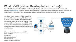 What is Virtual Desktop Infrastructure VDI Virtual Desktop Infrastructure VDI All You Need To [upl. by Euqinwahs]