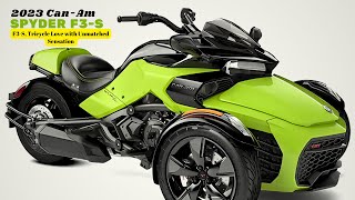 F3S Tricycle Love with Unmatched Sensation  2023 CanAm Spyder F3S [upl. by Rfinnej]