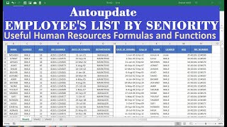 formula to calculate seniority in excel  seniority calculator [upl. by Adiaros]