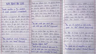 My aim in life essay in English for class 12 with quotationsMy aim in life essay in English doctor [upl. by Tacye]