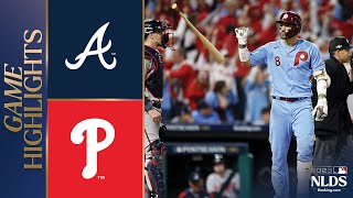 Braves vs Phillies NLDS Game 4 Highlights 101223  MLB Highlights [upl. by Kitty]