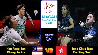 Hoo Pang RonCheng Su Yin vs Tang Chun ManTse Ying Suet  Macau Open 2024 Badminton  QF [upl. by Luar714]