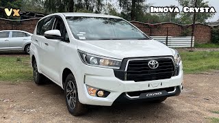 New Toyota Innova Crysta 2023 🔥 VX  Rs 2379L  Most Detailed Walkaround Review [upl. by Kcirdahc]