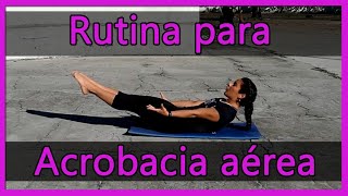 Rutina para fortalecer el cuerpo para la acrobacia aérea│Ejercicios para la tela [upl. by Anaigroeg]