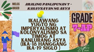 Educational Video  Ikalawang Yugto ng Imperyalismo at Kolonyalismo sa Timog at Kanlurang Asya [upl. by Aivat820]