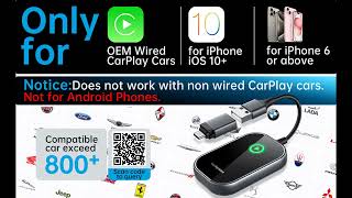 Luckymore Wireless Carplay Adapter [upl. by Aikit]