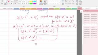 Lecture 15 Part 6 Minimization of error in the energy norm [upl. by Nylicaj50]