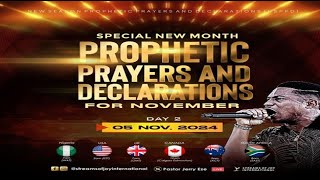 SPECIAL NEW MONTH PROPHETIC PRAYERS AND DECLARATIONS DAY 3  NSPPD  5TH NOVEMBER 2024 [upl. by Maxantia403]