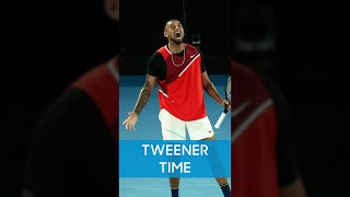 Kyrgios crazy TWEENER amp winner 😱 [upl. by Eerehs]