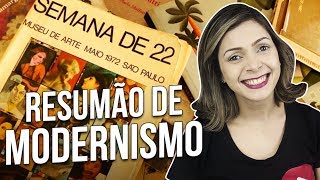 RESUMÃO DE MODERNISMO PARA O ENEM  Profª Dayana Mendes [upl. by Llertnor663]