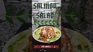 Baked Salmon Salad  How To Make Salmon Salad  Salmon Salad  shorts shortsfeed short food [upl. by Yalahs]