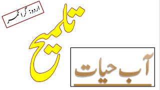 Urdu grammar talmihaat part 1  تلمیح آب حیات [upl. by Elleirda]