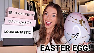 HUGE MARCHAPRIL 2022 BEAUTY SUBSCRIPTION BOX UNBOXING  Look Fantastic BEAUTY EASTER EGG [upl. by Aicnatsnoc502]