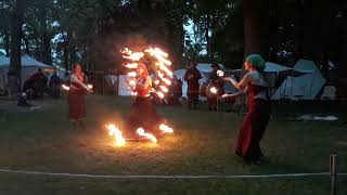 Feuershow auf den Mittelaltermarkt Niepars 2024 Part 1 [upl. by Veneaux273]