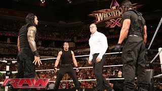 The Shield Triple Power Bombs Kane Raw March 17 2014 [upl. by Klump174]