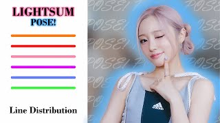 LIGHTSUM  POSE「Line Distribution」 [upl. by Constanta]