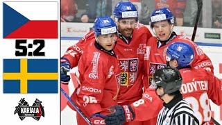 CZECHIA VS SWEDEN KARJALA CUP 2024 [upl. by Tybie]