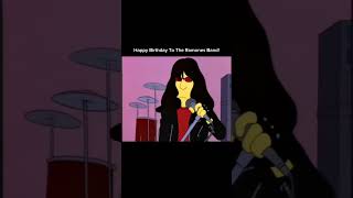 Happy 50th Birthday To The Ramones Bandrocknroll punkrock ramones theramones thesimpsons [upl. by Lyell]