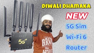 दिवाली धमाका आ गया नया 5G सिम वाईफ़ाई राउटर  Diwali Dhamaka New 5G NR NSA CPE WIFI 6 ROUTER CP502 [upl. by Colvin]