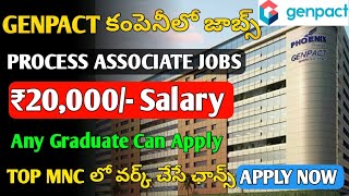 Genpact Company Recruitment 2023  Process Associate Jobs  Jobs in Hyderabad  Graduate Jobs  MNC [upl. by Ymaral403]