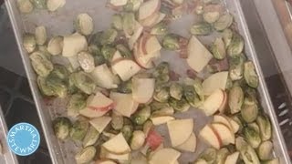 Brussels Sprouts with Bacon and Apples  Martha Stewart [upl. by Weed]