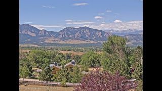 Boulder Colorado Flatirons view from Louisville 11142024 [upl. by Cichocki935]