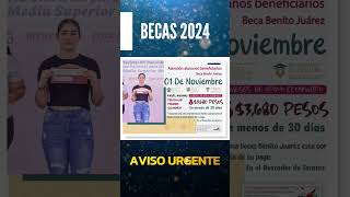 📌🤑¡Alégrate A un mes de los pagos de la Beca Benito Juárez 2024 en Noviembre [upl. by Areip]