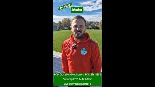 prematch Interview mit Zahir Idrizi FC Stäfa 1895 1 27102024 1400 Uhr [upl. by Aneerhs]