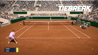 TIEBREAK  Rafael Nadal Vs Andy Murray I Roland Garros I TIEBREAKER PS5 [upl. by Jankey32]