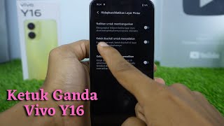 Cara Mengaktifkan Ketuk 2 Kali Untuk Menghidupkan Dan Mematikan Layar Hp Vivo Y16 [upl. by Nivrae]