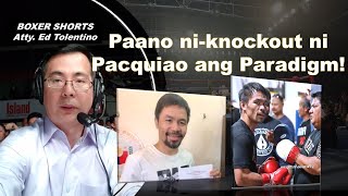 PAANO NIKNOCKOUT NI PACQUIAO ANG PARADIGM [upl. by Anirual109]