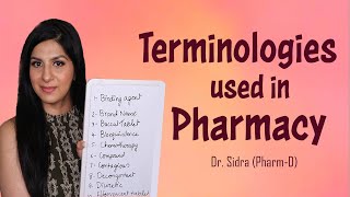 Pharmacy Terminology  Commonly used terms in pharmacy  Pharmacy technician terminology [upl. by Grayson941]