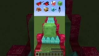 Spike Fence vs Different Mobs minecraft shorts challenge [upl. by Nelyag]