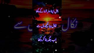 CHAL APNA HUNAR AZMA KY DEKHA subscribemychannel sadshayaristatus sadpoetry verysadpoetryinurdu [upl. by Schenck]