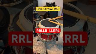 How to play a FIVE STROKE ROLL drums [upl. by Ingaberg]