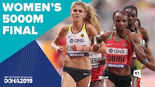 Womens 5000m Final  World Athletics Championships Doha 2019 [upl. by Shell27]