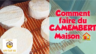 Comment faire du CAMEMBERT Maison 🏡 fromage [upl. by Etnemelc540]