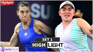 Sorana Cirstea vs Jelena Ostapenko Set 1 Highlights  WTA Adelaide International 2024 [upl. by Nnav183]