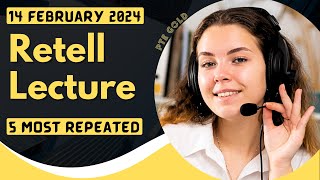 PTE Retell Lecture  FEBRUARY 2024  Most Repeated [upl. by Amirak]