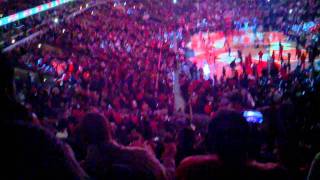 20102011 Chicago Bulls starting lineups United Center intro [upl. by Socha]