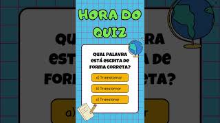 Quiz Top Brasil línguaportuguesa questionário quiz shorts [upl. by Genevieve]