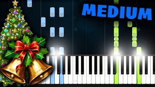 Jingle Bell Rock  Piano Tutorial MEDIUM [upl. by Nosyerg]