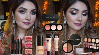 FOCALLURE One Brand Makeup Tutorial  Focallure in Pakistan  Nishoo Khan [upl. by Essilevi257]