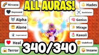 HOW TO GET ALL 340 AURAS IN Roblox AURA CRAFT ALL RECIPES [upl. by Hugues]