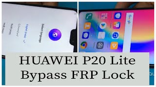 HUAWEI P20 Lite ANEAL00 Bypass FRP Lock Easy way  GSMAN ASHIQUE [upl. by Enomys]