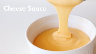 EASY HOMEMADE CHEESE SAUCE RECIPE  NACHO CHEESE SAUCE RECIPE [upl. by Haerb]