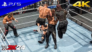 WWE 2K24  Legendary 6 Man Elimination Chamber Match  PS5™ 4K60 [upl. by Hagood2]