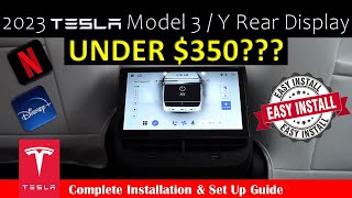 Tesla Model Y  3 Rear Entertainment Display Firmware Update Troubleshooting  Hansshow [upl. by Benedetto]